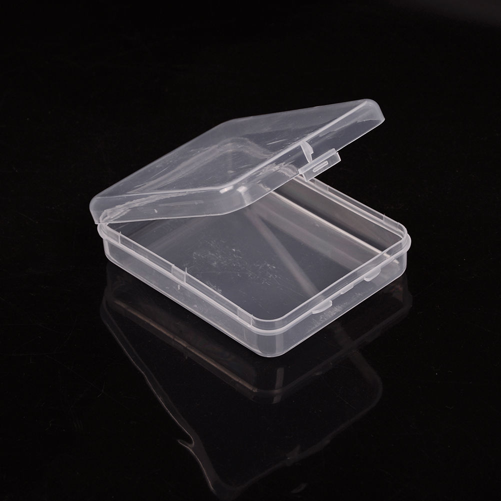 1PCS Practical Small Transparent Storage Box Collection Container Case with Lid