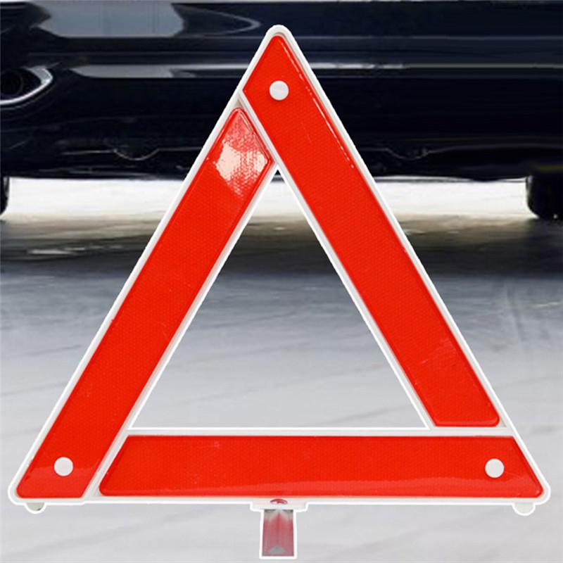 Auto Nood Afbraak Gevarendriehoek Rode Reflecterende Veiligheid Opvouwbare Parking Stander Stop Board Auto Auto Statief Houder