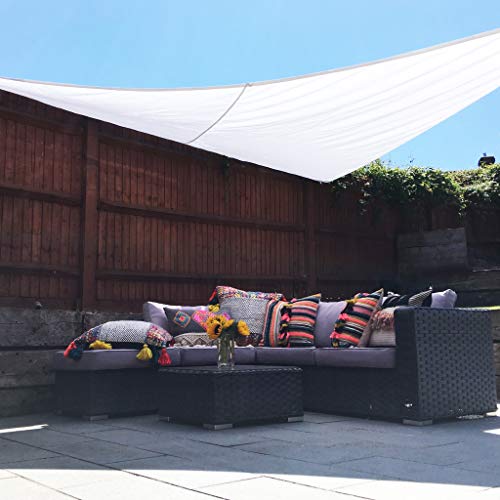 Garden Pure White Waterproof UV Protective Screen Shelter Awning Gazebo Canopy Pergola Patio Outdoor Indoor ( 3.6m)