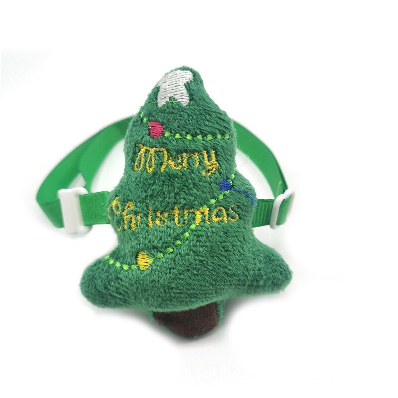 30/50pcs Christmas Pet Bow Ties Neckties Xmas Tree Deer Snowman Cartoon Bow Tie for Small Middle Dog Puppy Grooming Supplies