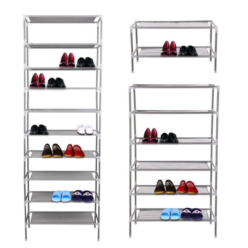 2/4/6/8/10 Layer Shoe Rack Multi-functional Shoes Storage Organizer Non-woven Multi Layers Household Storage Rack Space Saver