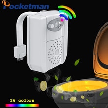 POCKETMAN UV Sterilisatie Wc Licht 16 Kleuren Veranderen PIR Bewegingssensor RGB LED Licht Met Aromatherapie Voor Toiletpot
