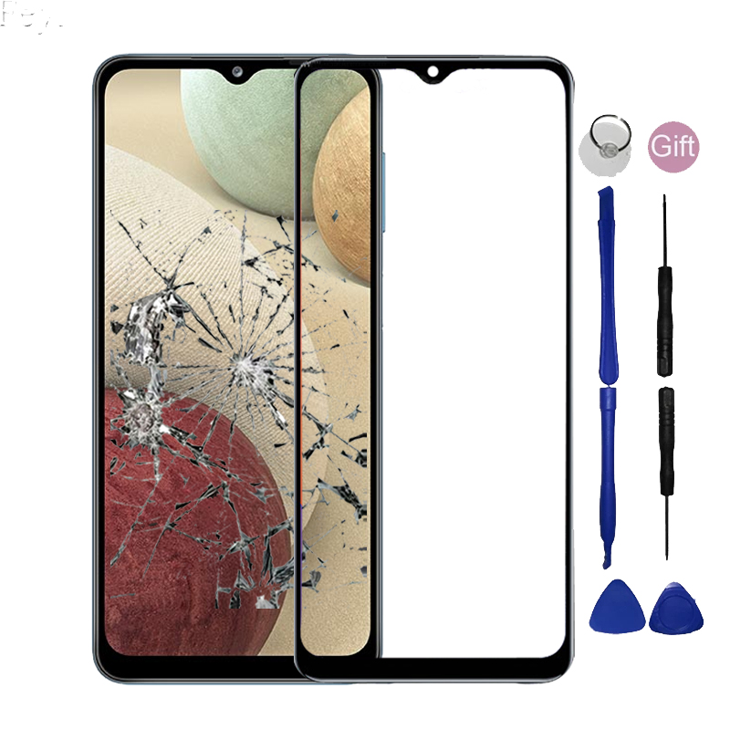 Voor Samsung Galaxy A12 5G Voorpaneel Voor Samsung Galaxy M12 Een M 12 Touch Screen Outer Glas Niet lcd Display Sensor