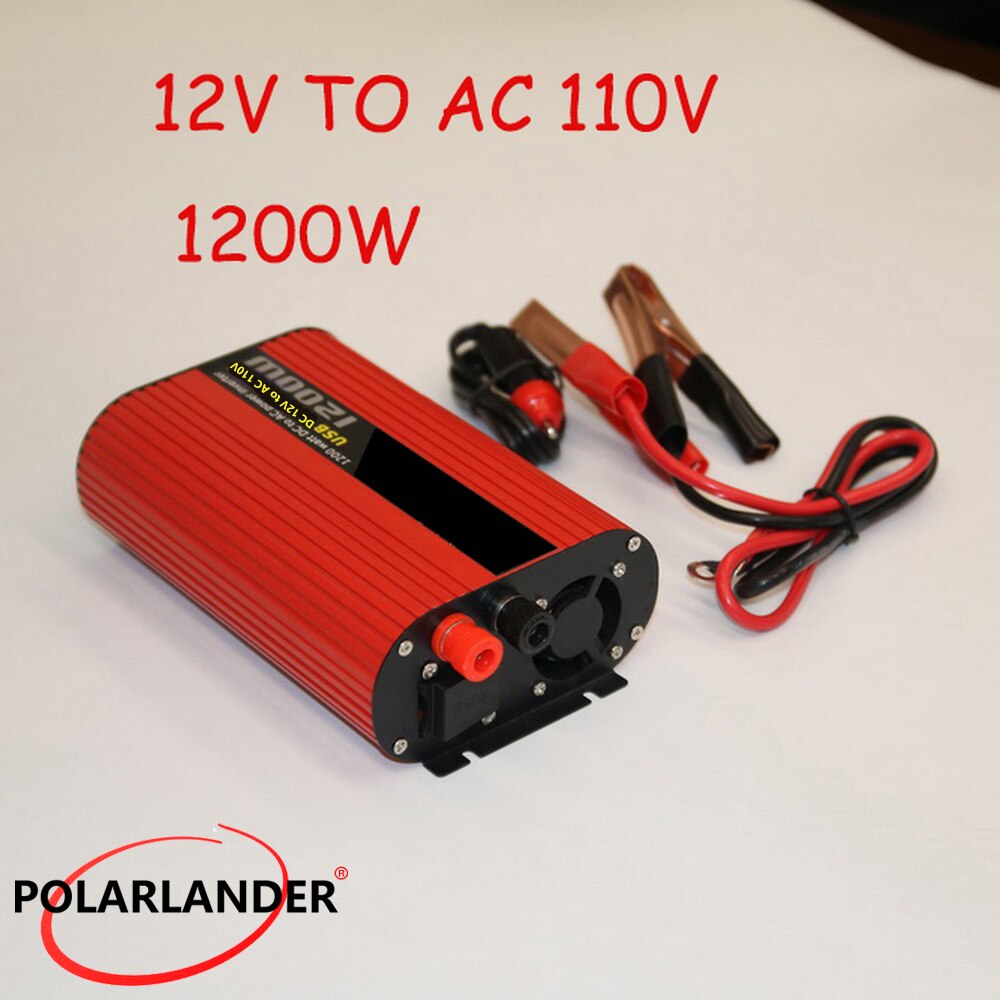 DC 12V to AC 220V/ Converter Dual USB 1200W DC 12V to AC 110V/ DC 24V to AC 220V/ Charger Power Inverter DC 24V to AC 110V/
