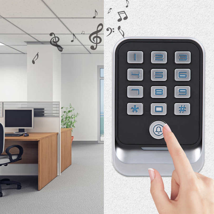 13.56MHz RFID Access Controller Password Card Reader Unlock Wiegand26/34 IP67 Waterproof Backlit Keyboard Access Controller