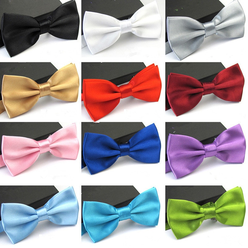 1PC Gentleman Men Adjustable Classic Satin Bowtie Necktie tie For Wedding Party Adjustable Bow tie knot