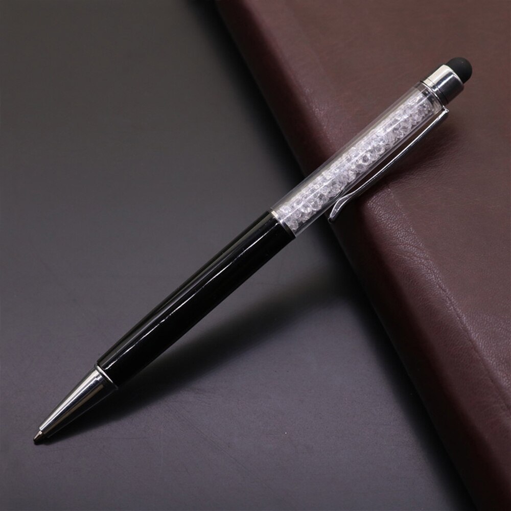 2pcs Stylus Pens 2-in-1 Multi Function Stylish Bling Slim Crystal Diamond Stylus and Ink Ballpoint Pens for All Capacitive Touch