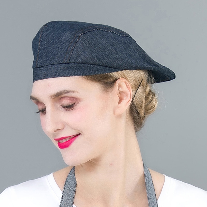 1 st. koksmuts hotel kookmutsen café bar ober restaurant kok bakken petten uniform ademend voorwaarts pet 56-58cm