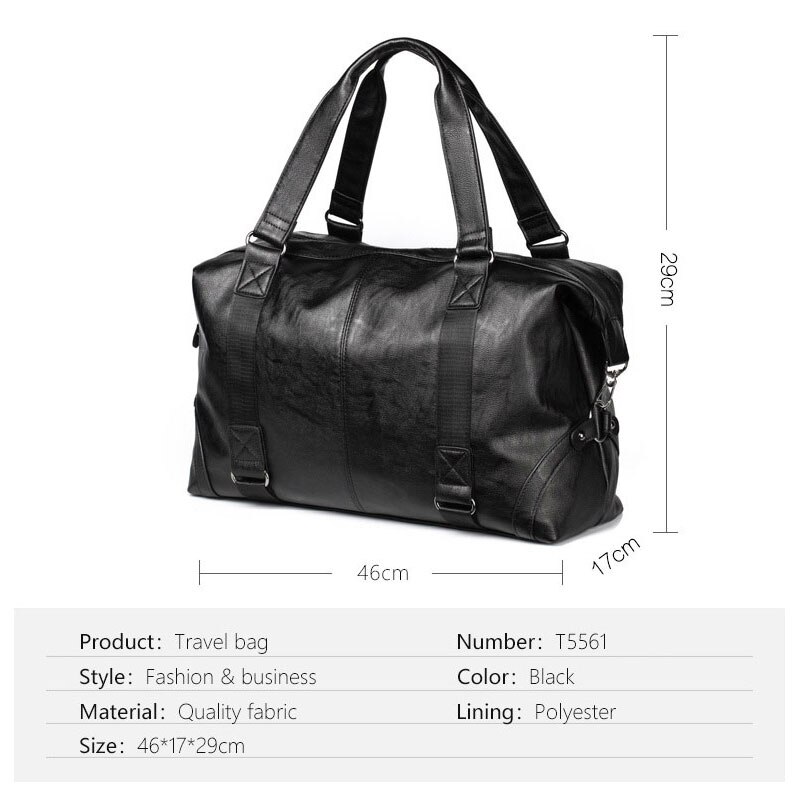 Men Duffle Bag Large Travel Handbag Sport Storage Big Fitness Bags Male Luggage Shoulder Bags Black Leather Business Laptop Pack