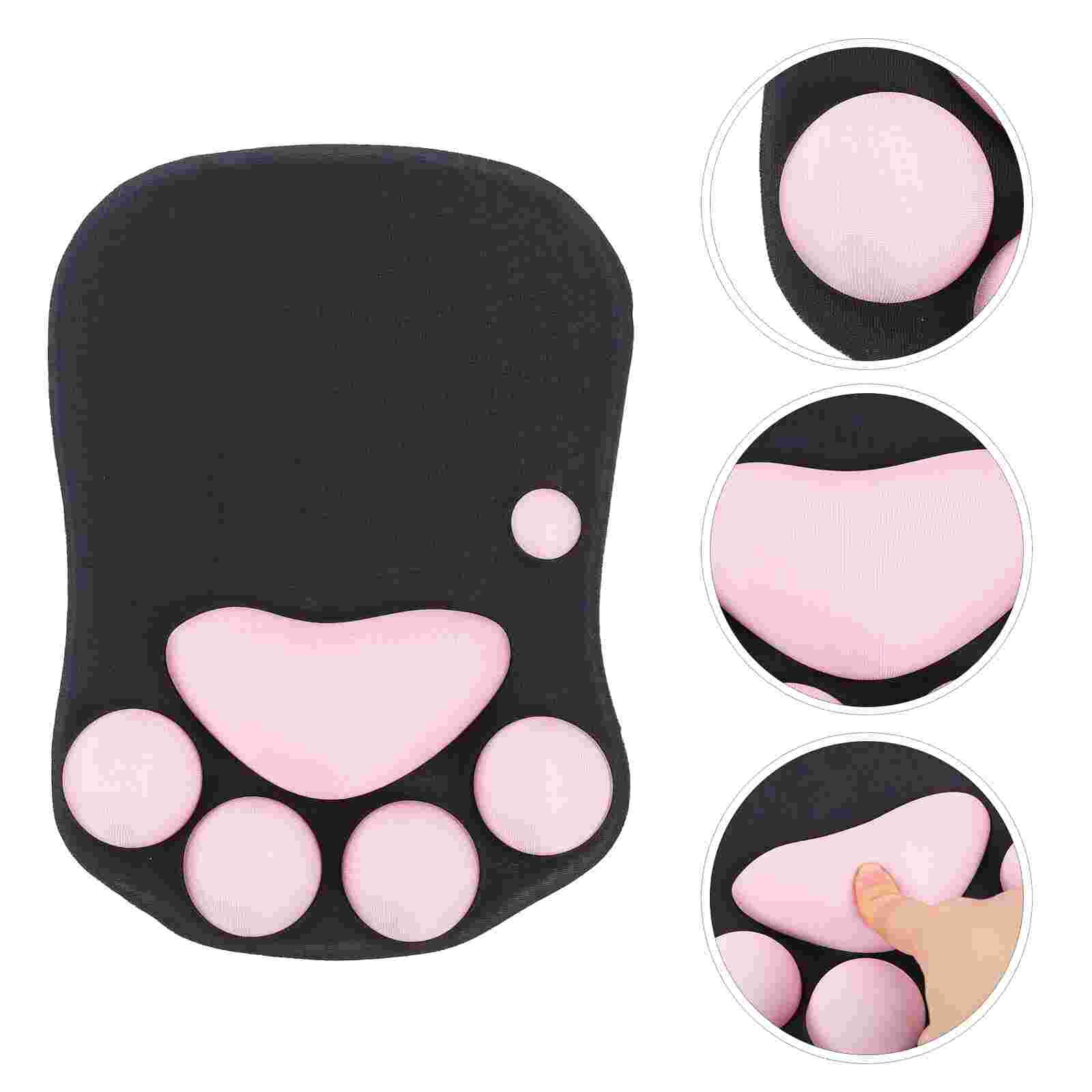 Cat Paw Pad Adorable Practical Softening Kawaii Pad Gaming Desk Accessories Pad With Wrist Support