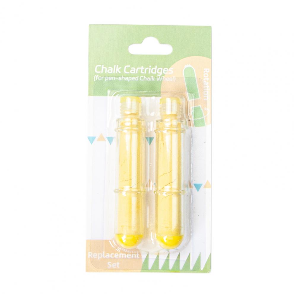 Fabric Marking Sewing Chalk Thread-on Refillable Sewing Chalk Erasable Sewing Chalk Marker for Quilting Crafting Fine for Sewers: Yellow