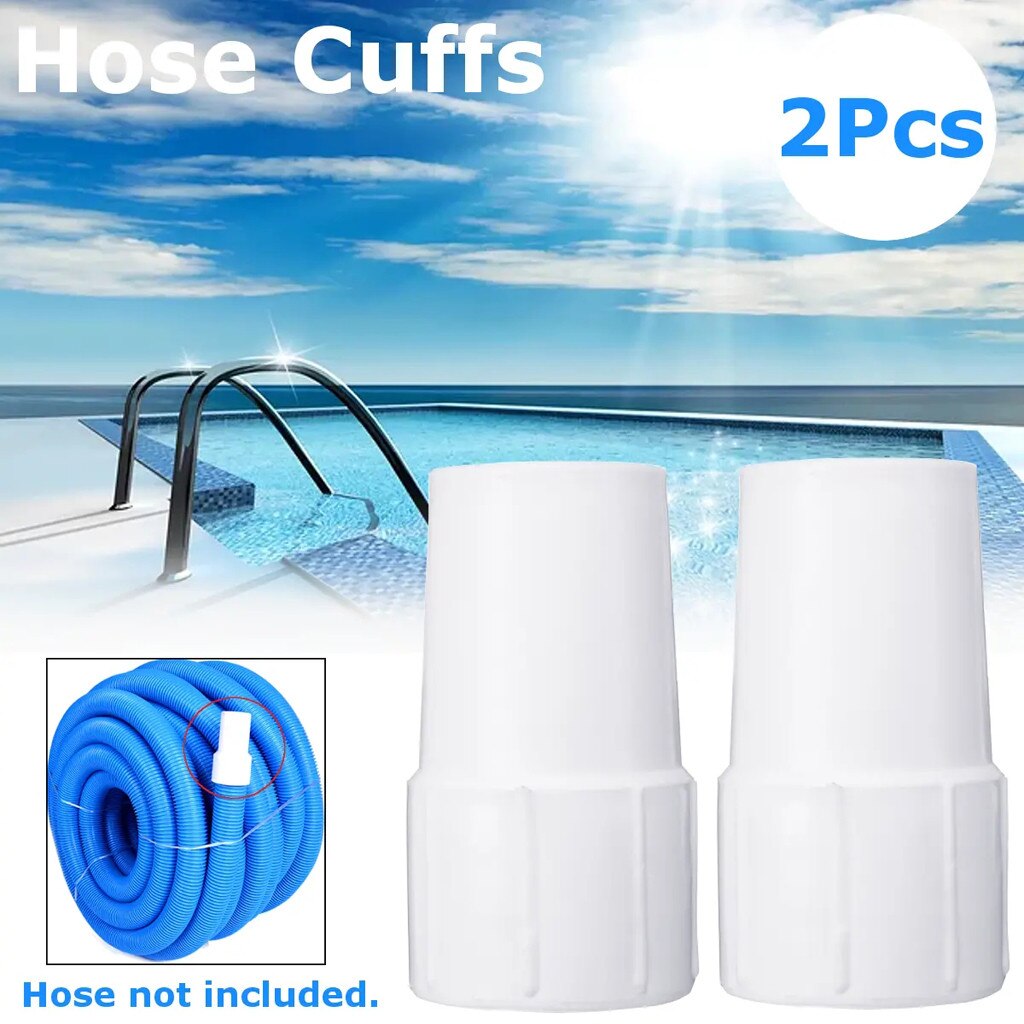2pcs 1.5 Inch Vacuum Hose Cuffs Swimming Pool Hose Connector Adapter To Fit Suction Hose Cleaning Cuff Swimming Pool Accessories