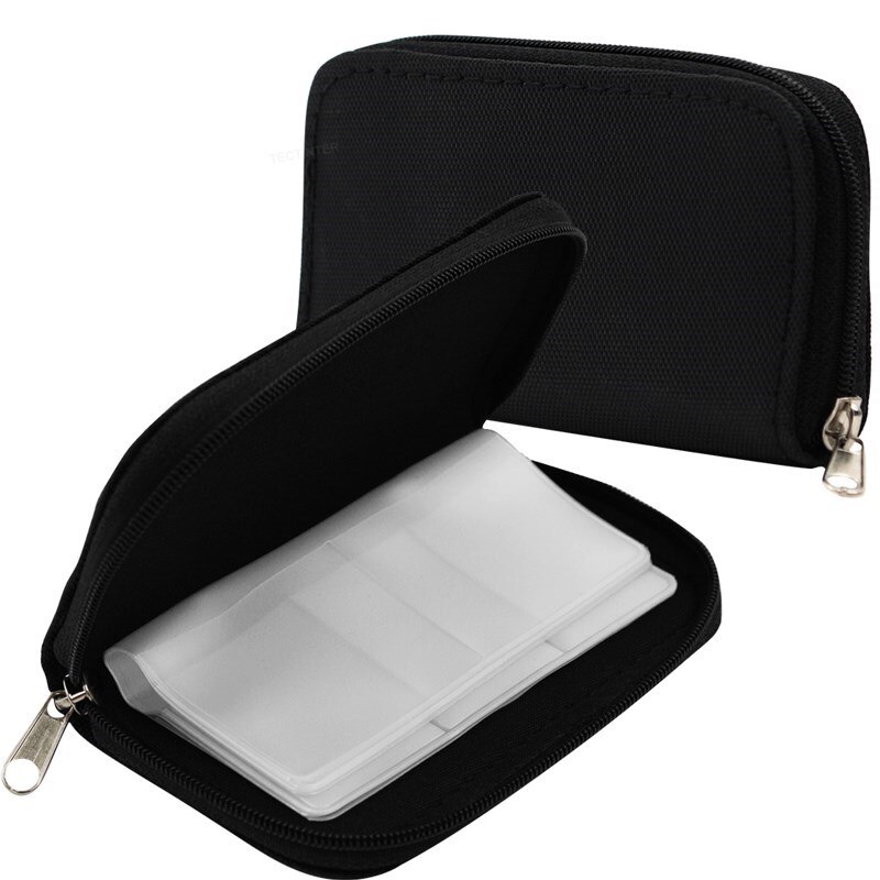 22 Slots Geheugenkaart Opbergtas Draagtas Wallet Box Voor Cf/Sd/Micro Sd/Sdhc/Ms/Ds Protector Pouch Game Accessoires