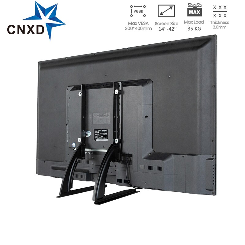 Universal TV Stand Legs TV Feet for 14 to 42 inch LCD/LED/OLED/Plasma TVs, Table Top Replacement TV Stand for Flat&amp;Curved Screen