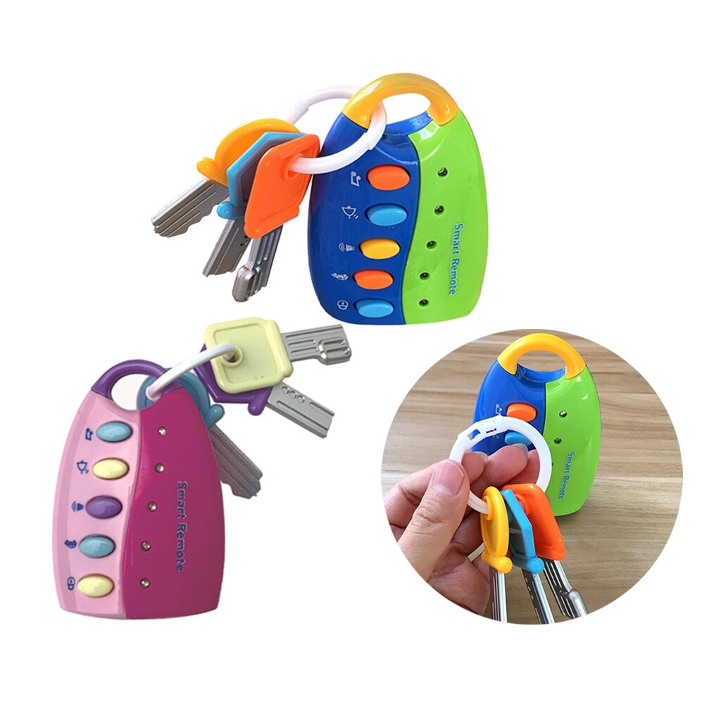 Muzikale Afstandsbediening Autosleutel Speelgoed Auto Stemmen Pretend Play Onderwijs Speelgoed