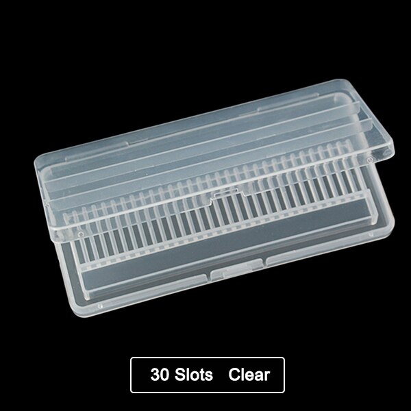 1 st 6/7/10/20/30 hål akryl spik borr låda plast stativ behållare för 3/32 "bits borr display utställningstillbehör: 11