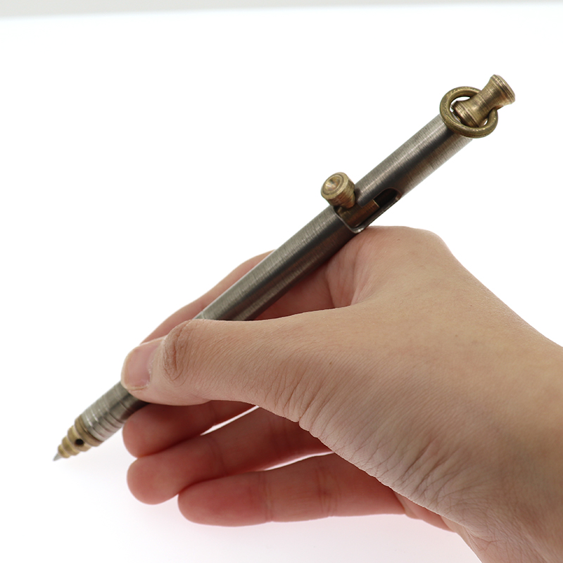Penna a bullone bene in rame titanio (pietra lavaggio)