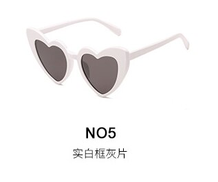 Zonnebril Mooie Zonnebril Occident Mode Cat 'S Eye Vrouwen Zonnebril: white