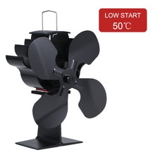 4 Blades Home Fireplace Fan Heat Powered Eco-Friendly Efficient Heat Distribution Fireplace Fans for Wood Burning Log Burner