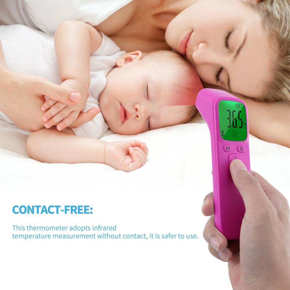 Handheld Infrared Thermometer Fast Speed High-temp Warning Accurate Infrared Thermometer Home Handheld Thermometer