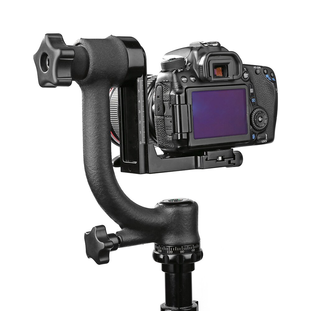 Aluminium Gimbal Statiefkop Voor Telelens Vogel Kijken Fotografie