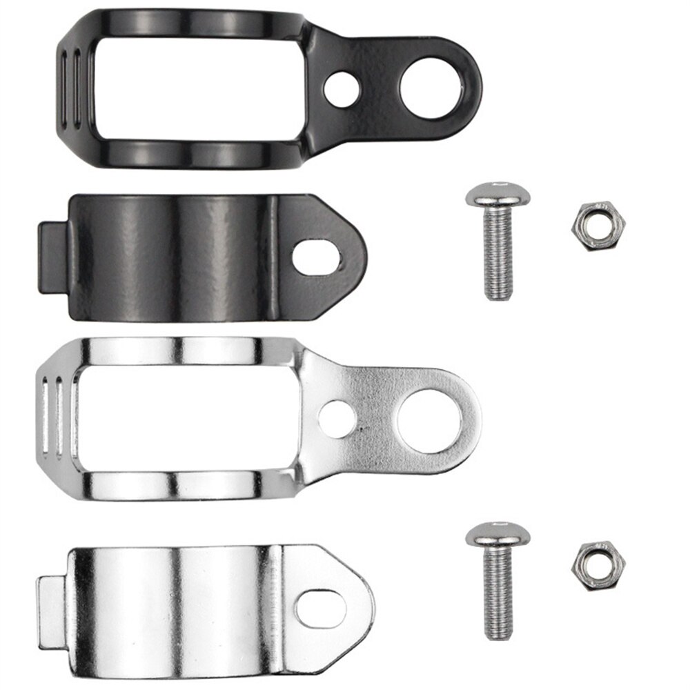 2pcs/set Motorcycle Mount Turn Signal Bracket Flasher Bracket Flashing Indicator Bracket Fork Mounting Clips for ATV/Motorcycle