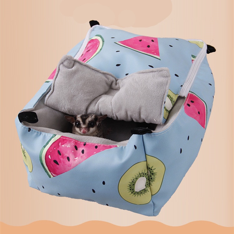 Hamster Eekhoorn Katoen Hangmat Bedden Watermeloen Print Hangmat Cavia Konijn Hangmat Bedden Nest Kooi Dierbenodigdheden
