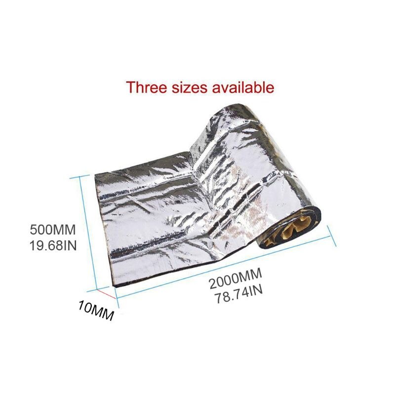 Universal Waterproof Car Sound Deadener Mat Noise Bonnet Insulation Deadening Hood Engine Sticker Dustproof Practical