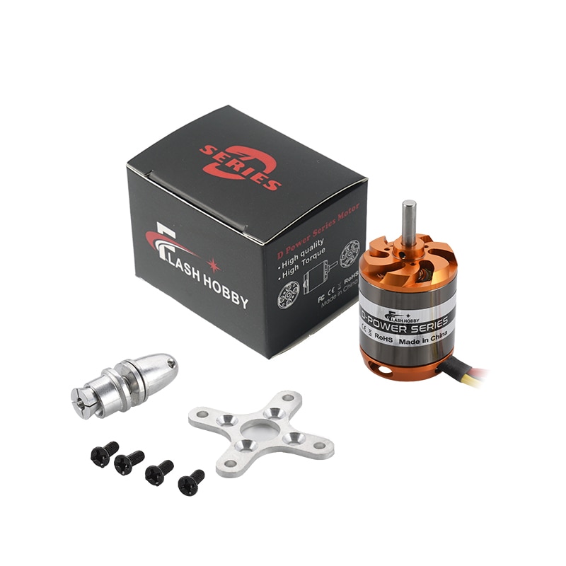 Flashhobby D2836 2836 750KV 880KV 1120KV 1500KV 2-4S Borstelloze Outrunner Motor Voor Vliegtuig En Helikopter