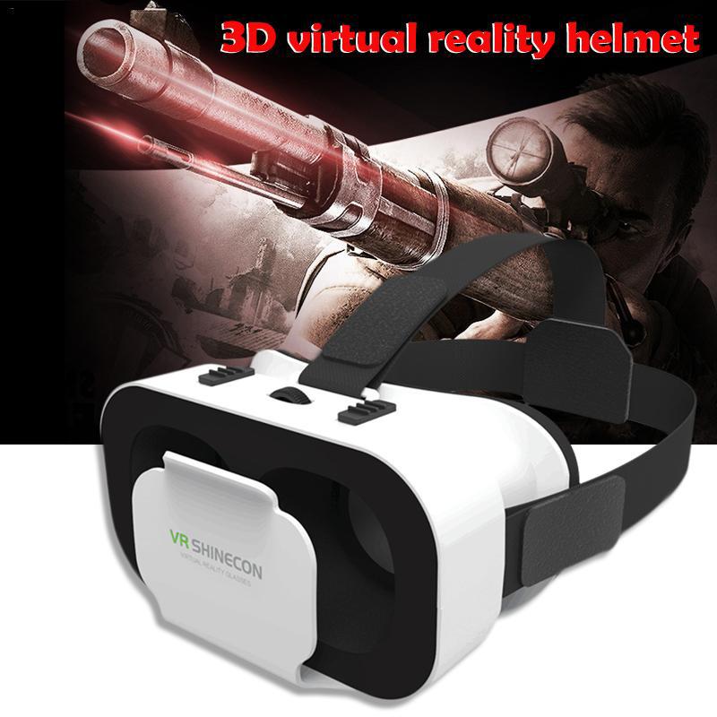 VR SHINECON DOOS 5 Mini VR Bril 3D Bril Virtual Reality Bril VR Headset Voor Google kartonnen Smart Telefoon