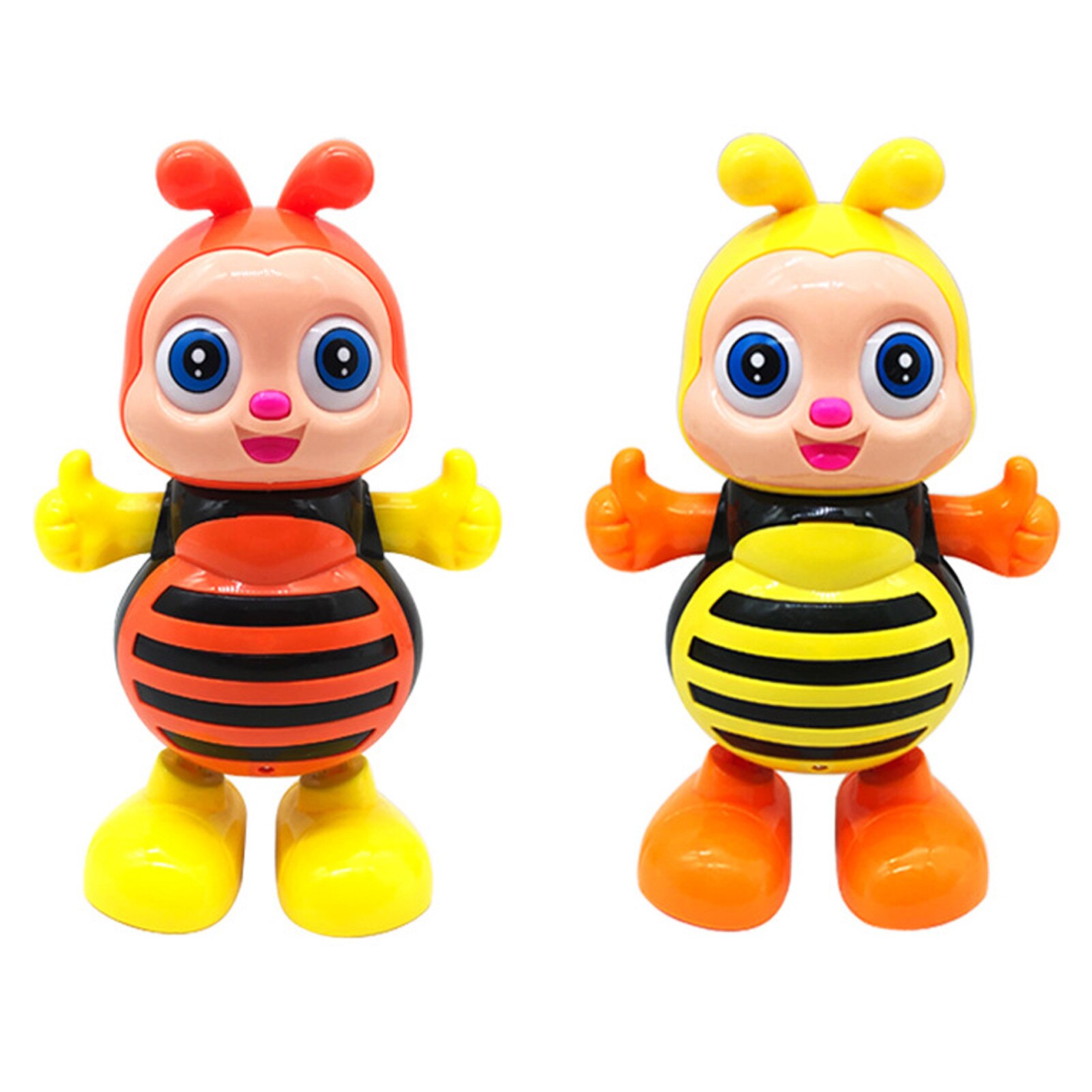 Poupée en plastique de dessin animé d'abeille pour enfants, jouet de danse électrique adapté aux enfants de plus de 3 ans