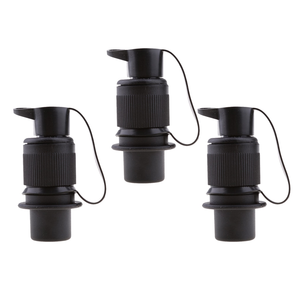 3 x Waterproof Electrical Cable Wire 3 Pin Connector Outdoor Plug Socket