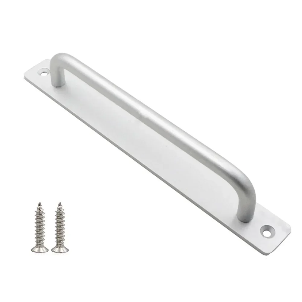 Skydedørshåndtag i aluminiumslegering, træk-tryk-dørhåndtag til altanport, vindue, møbler, tilbehør med skrue 212 x 25mm: Champagne