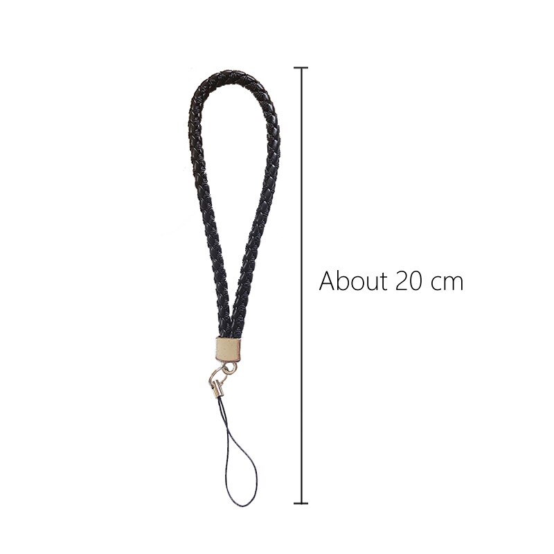 8 Colors Braided Phone Lanyard for Keys USB stick ID card Mobile Phone Strap Universal Weave rope Non-slip 20 cm Short Lanyards