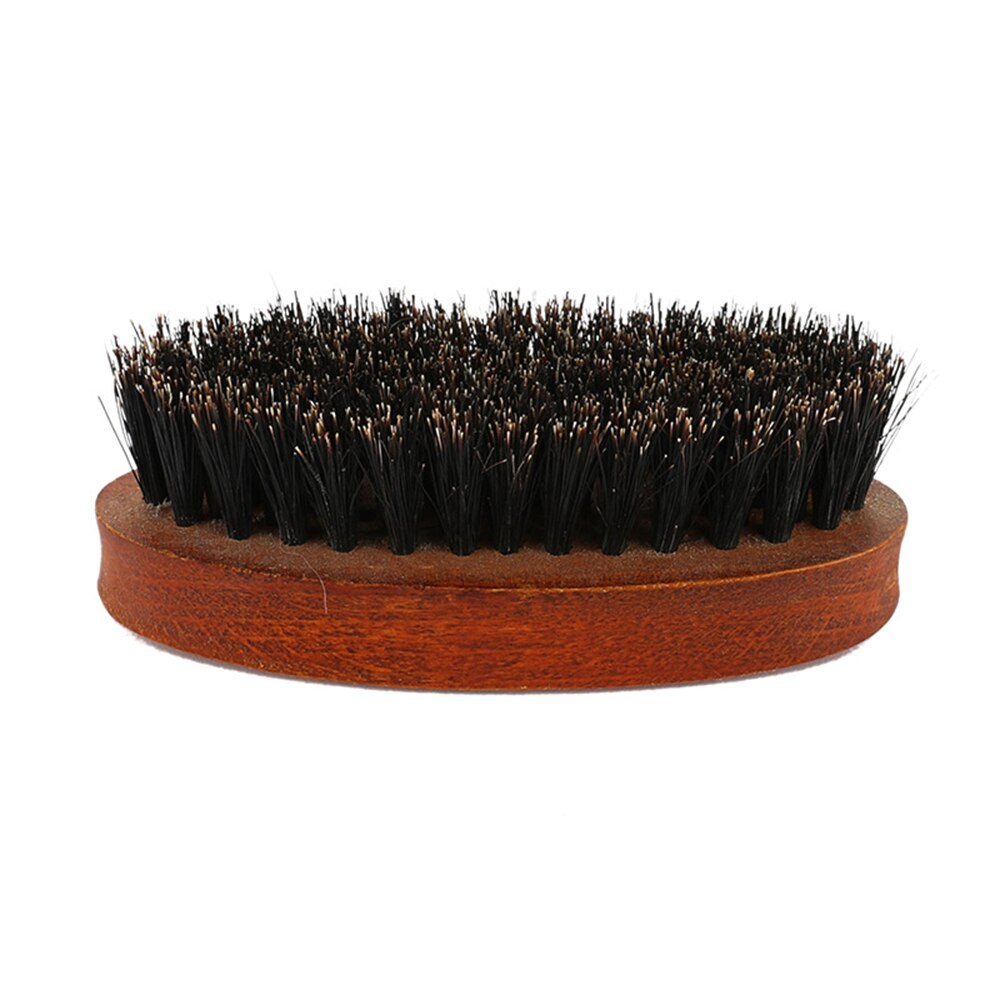 Spazzola per barba in setola di cinghiale naturale da 8.5cm per uomo massaggio viso in bambù che fa meraviglie per pettinare barbe e baffi trasporto di goccia