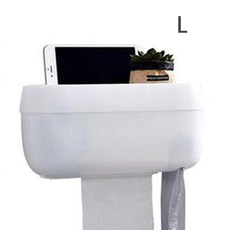 Eenvoudige Wc Tissue Doos Hoge Capaciteit Handige Duurzaam Huishoudelijke Adhesive Carton: White L