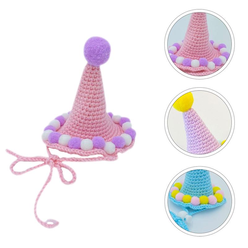 1 Pc Wollen Gebreide Beanie Verstelbare Gebreide Cap Modieuze Decoratieve Pet Hoed (S)