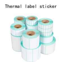 Label Stickers Barcode Stickers Blank Paper Label For Zebra Paper Adhesive Sticker Supermarket Blank Sticker