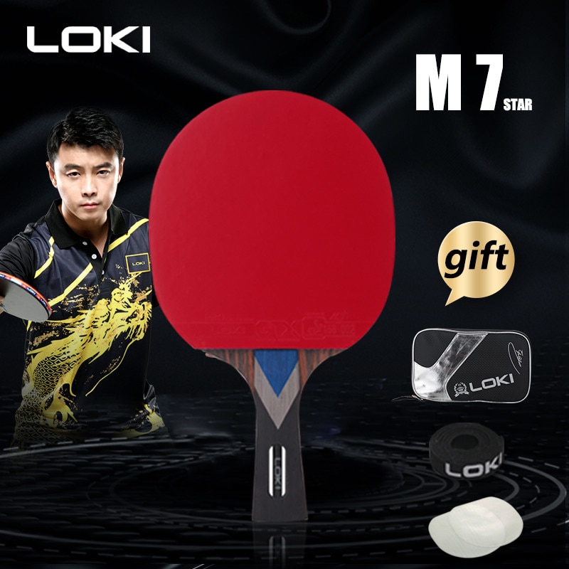 Loki M 7 Ster Tafeltennis Racket Carbon Buis Tech Pingpong Bat Professionele Concurrentie Ping Pong Paddle Voor Snelle Aanval arc