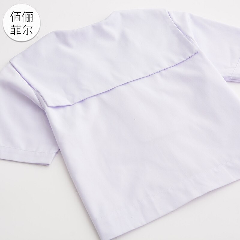 Japansk uniform sjömansdräkt vit wuben kansai lapel ortodox sommardräkt matchande grundläggande japansk skoluniform