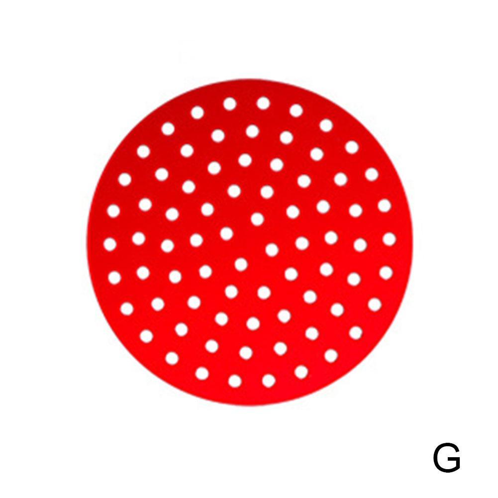 1Pc Lucht Friteuse Vierkante Bakken Pads Herbruikbare Food Grade Vierkante Siliconen Siliconen Matten Schotel Taart Gegrilde Gereedschap Bun Olie bakken K0C9: 9inchG