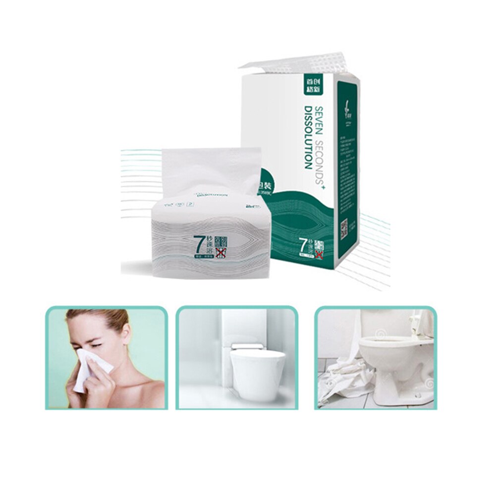 Clean Soft Paper Extraction Tissue Wood Pulp Paper 150 Pumping 3-ply for Home Office Toilet F2