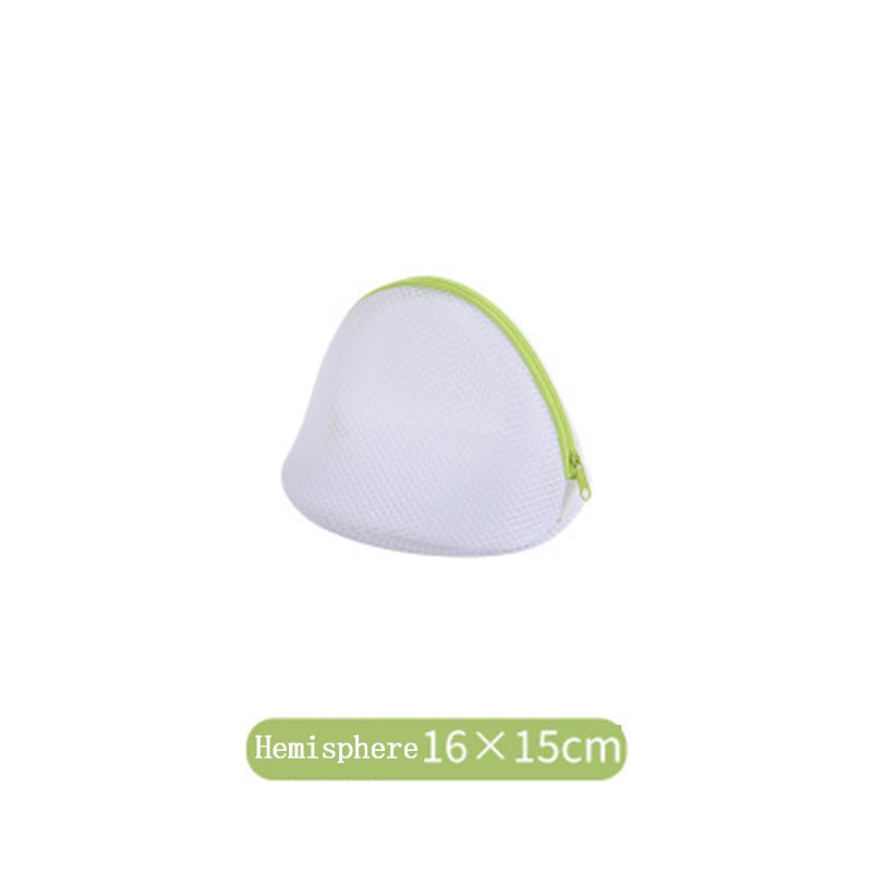 Green Zippered Laundry Washing Bags Fine Mesh And Honeycomb Pattern Freshly Net Bags for Washing Machine: Fine Mesh Hemisphere