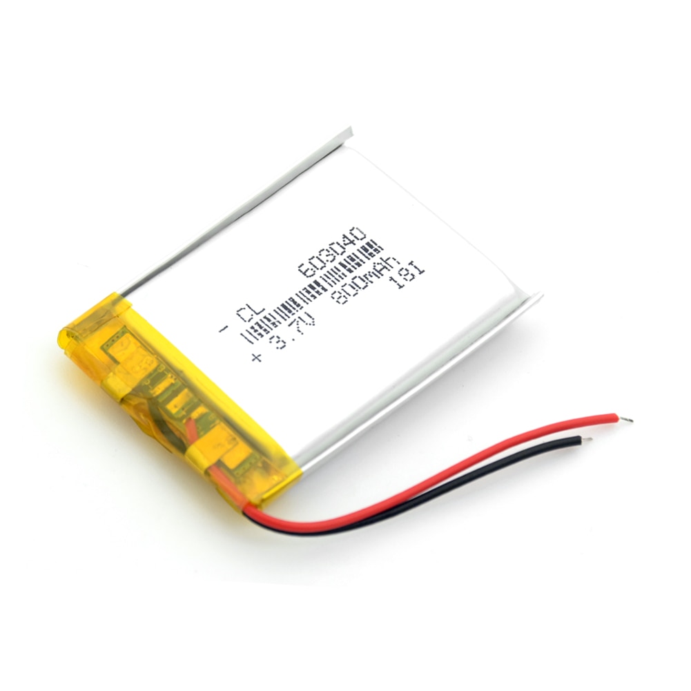 Batteria YCDC Li-Ion Polimero - 800mAh 3.7V Batteria Lipo Ricaricabile con Protezione PCB