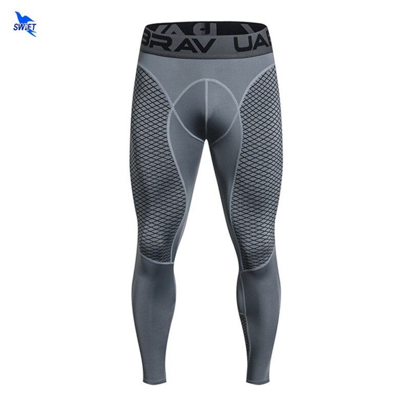 3D Mens compresión piel medias polainas correr gimnasio Crossfit de culturismo de pantalones de La MMA Pantalones deportivos para hacer ejercicio