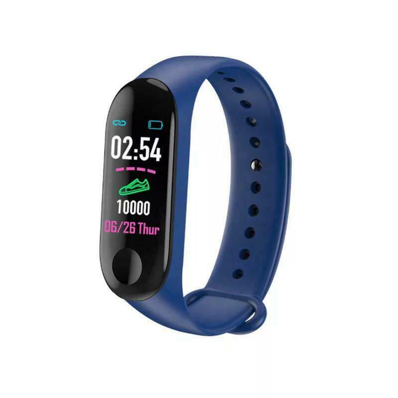 M3 plus smart armband smart armband med ersättningsremmar smart band pulsaktivitet fitness tracker smart watch  m3 pro: Blå