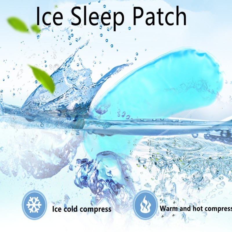 Froid refroidissement glace oeil masque Stress relaxant soulagement sommeil bandeau dessin animé sommeil yeux glace lunettes masque de couchage