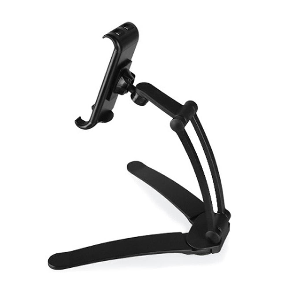 AZiMIYO support de tablette en métal cuisine bureau ipad support pour téléphone pour utilisé dans la cuisine tenture murale salle de bain support paresseux: XWJ-KC01-Black