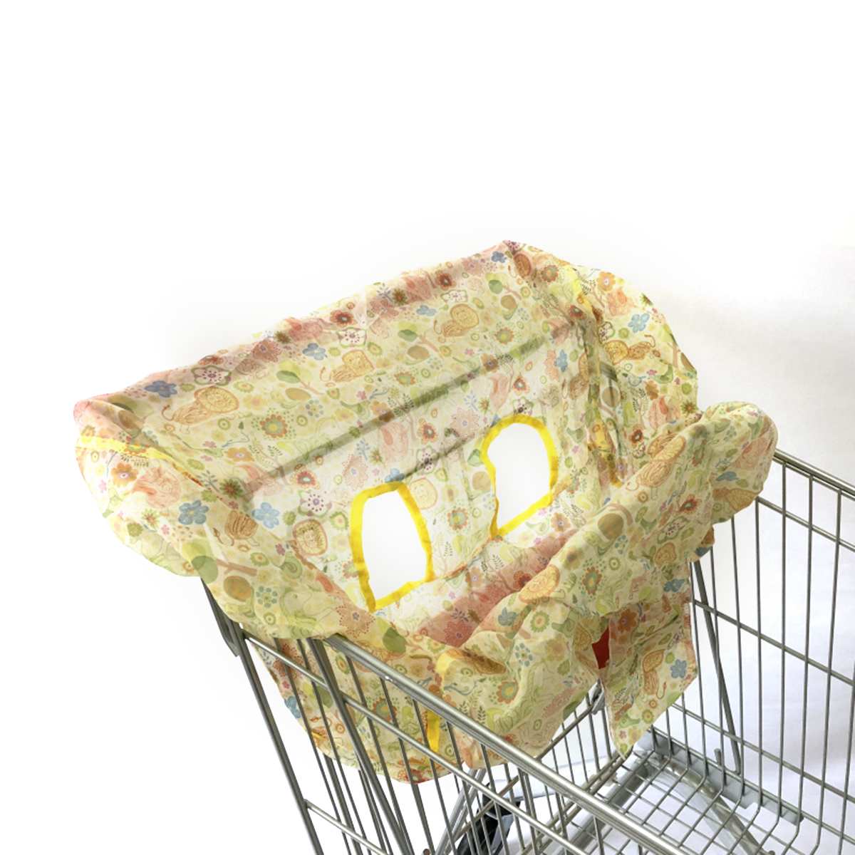 Ademend Baby Winkelwagen Cover Opvouwbare Baby Kids Supermarkt winkelwagen zetel Pad Kussen Anti vuile boodschappentas + opbergtas