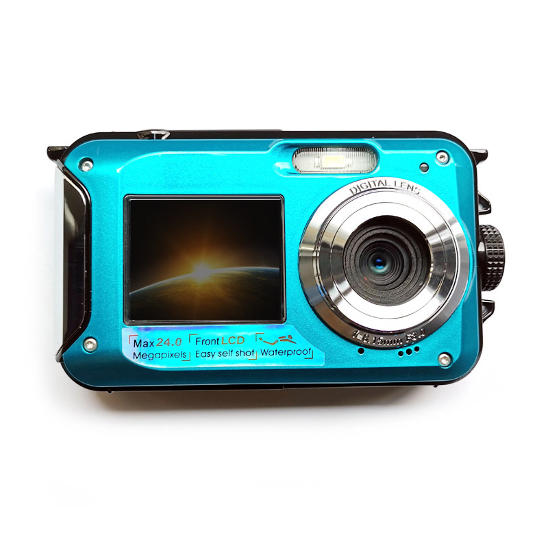 2.7 inch TFT Digital Camera Waterproof 24MP MAX 1080P Double Screen 16x Digital Zoom Cam